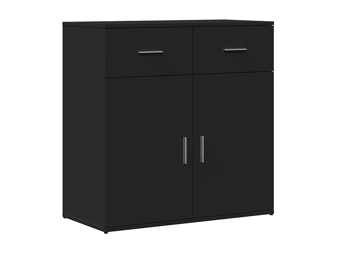 Aparadores 2 pcs 79x38x80 cm derivados de madeira preto