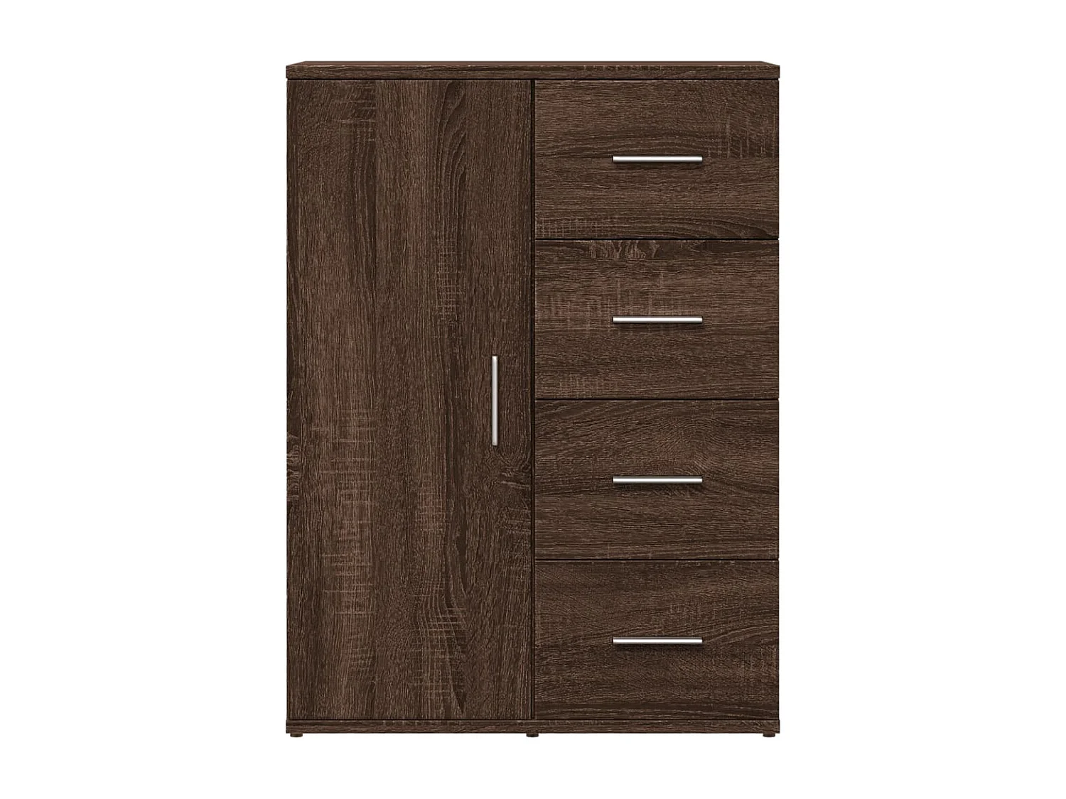 Buffets 2 pcs chêne marron 59x39x80 cm bois d'ingénierie