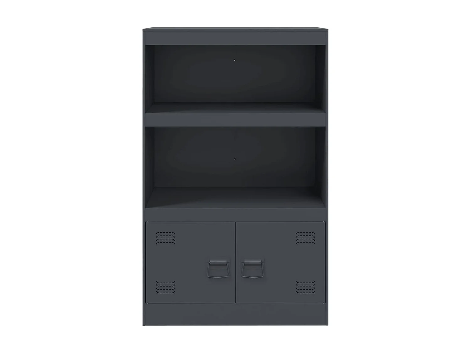 Dressoir 67x39x107 cm staal antracietkleurig