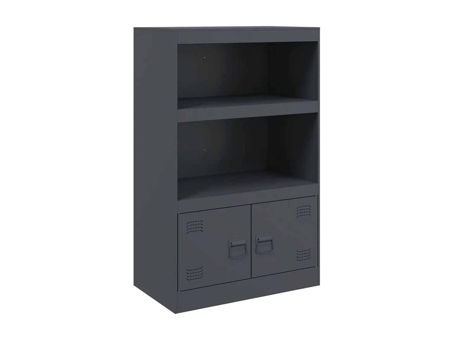 Buffet anthracite 67x39x107 cm acier