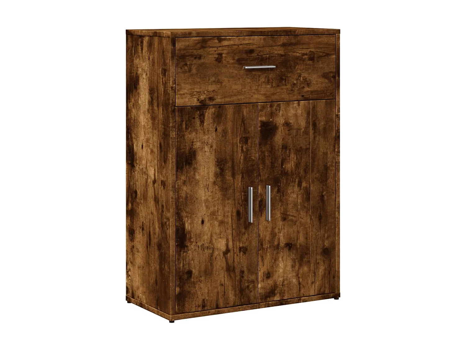 Buffet chêne fumé 60x30x84 cm bois d'ingénierie