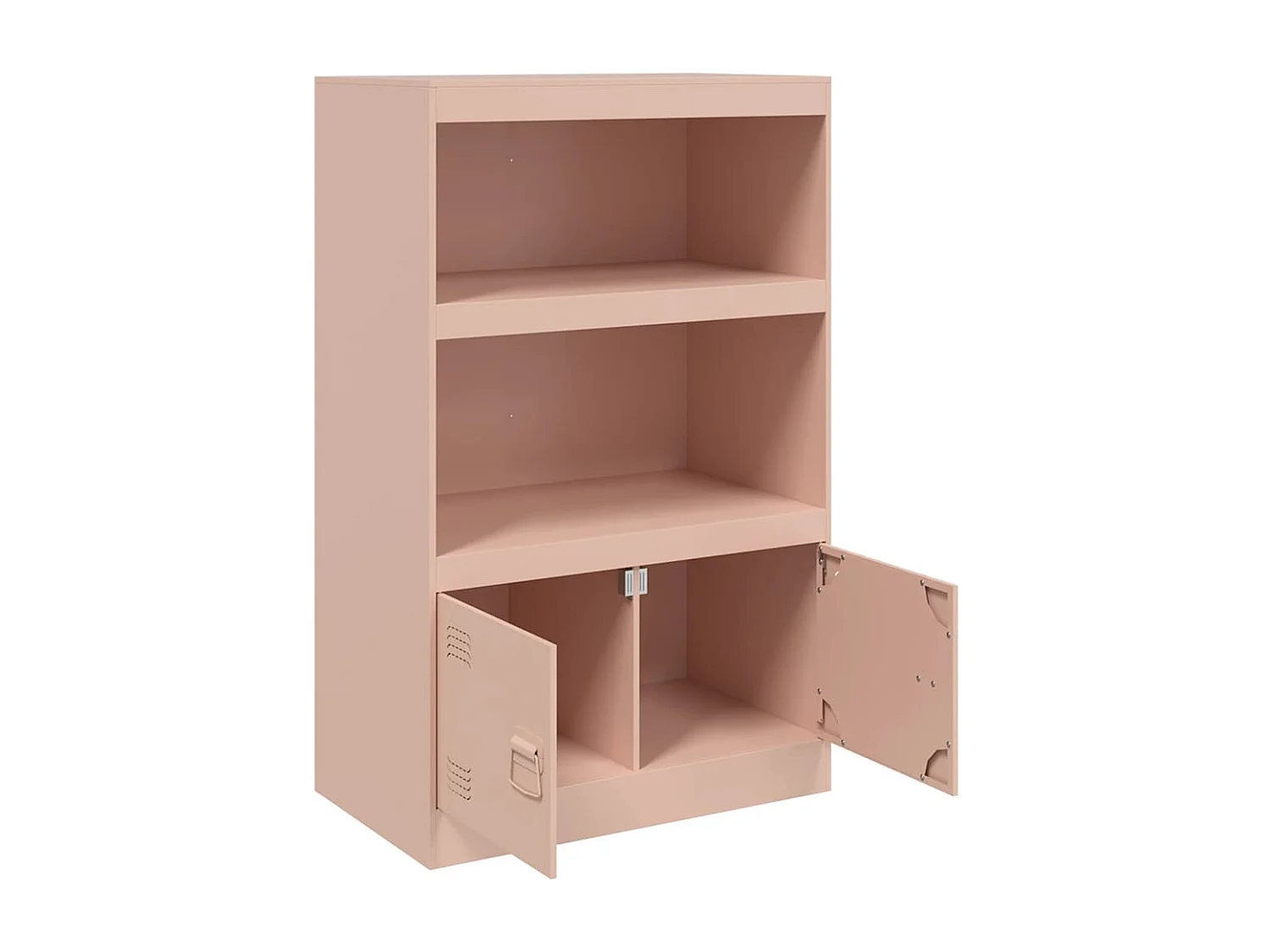 Buffet rose 67x39x107 cm acier