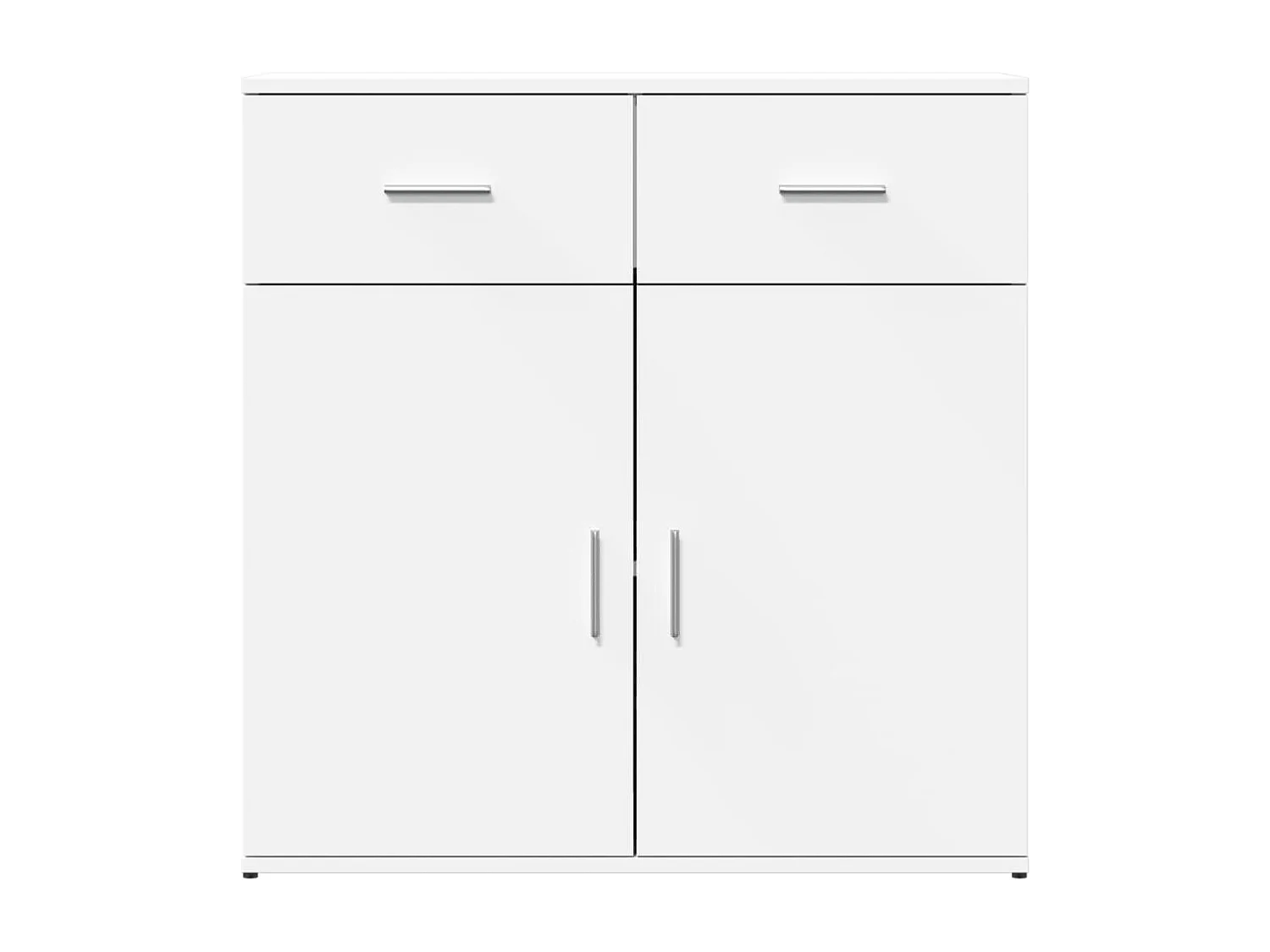 Dressoir 79x38x80 cm bewerkt hout wit