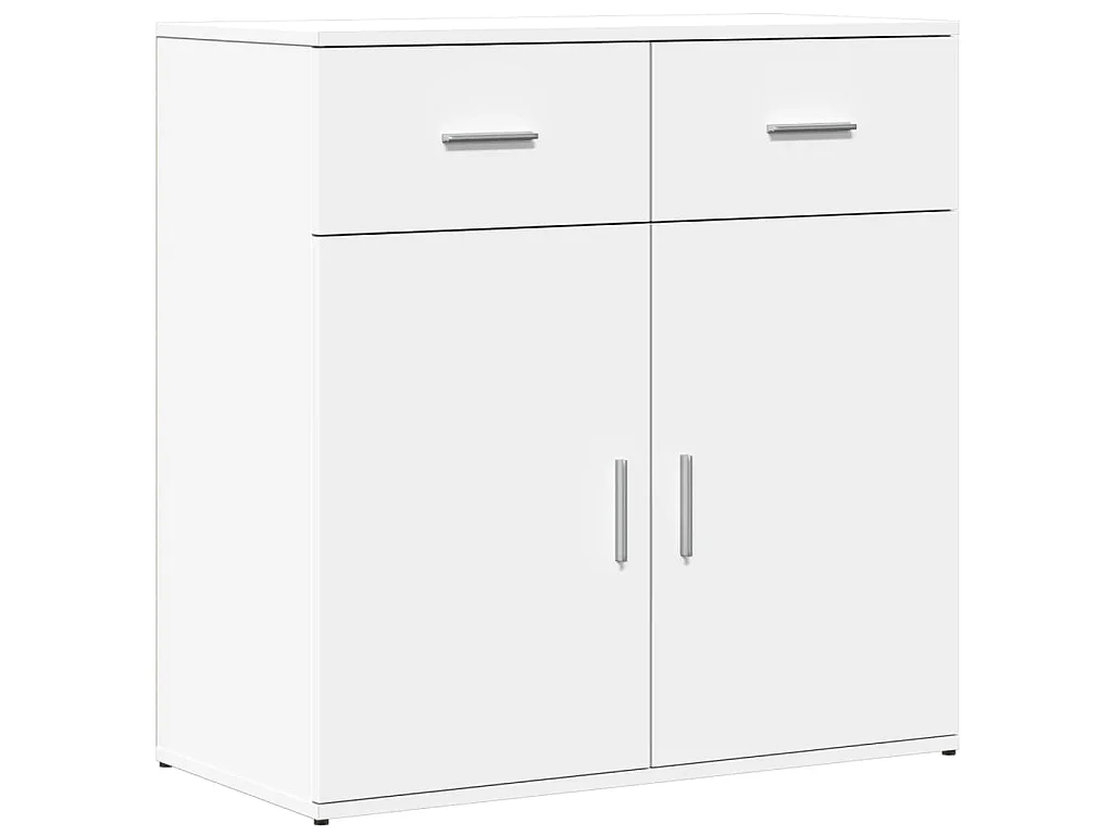 Buffet blanc 79x38x80 cm bois d’ingénierie