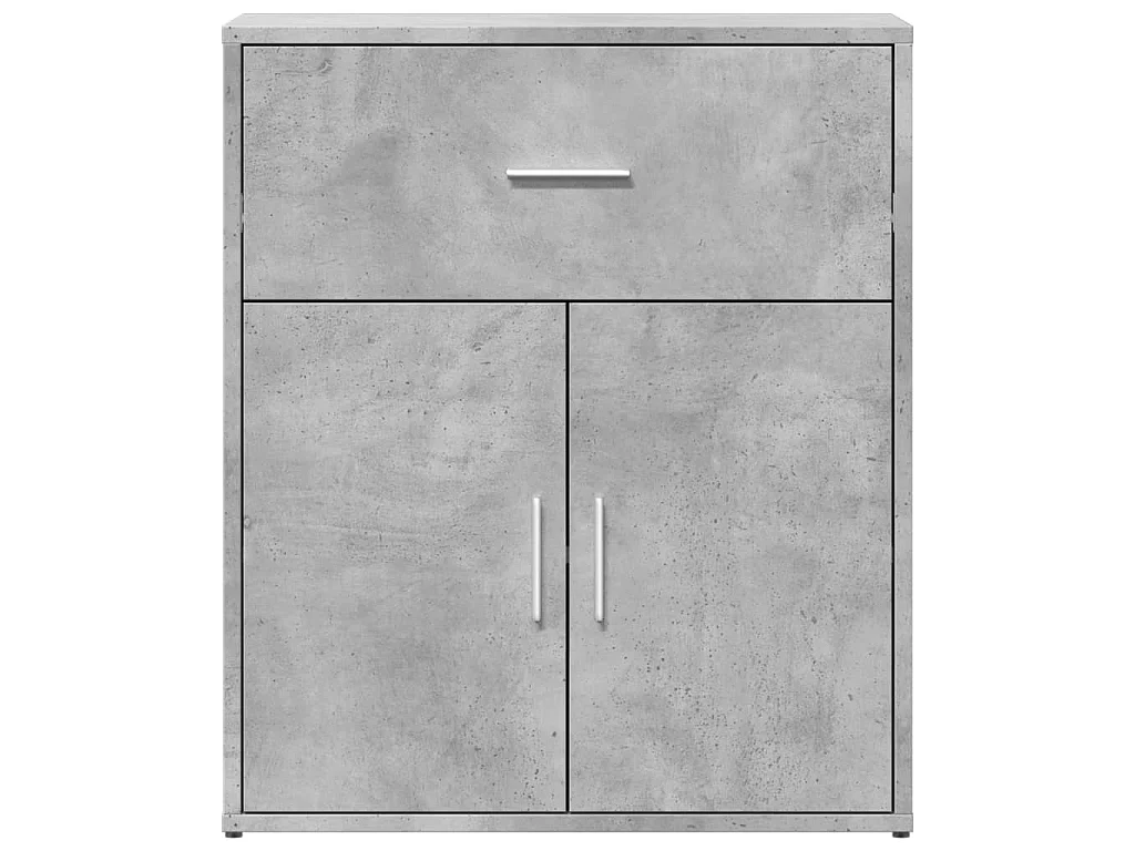 Buffets 2 pcs gris béton 60x31x70 cm bois d'ingénierie