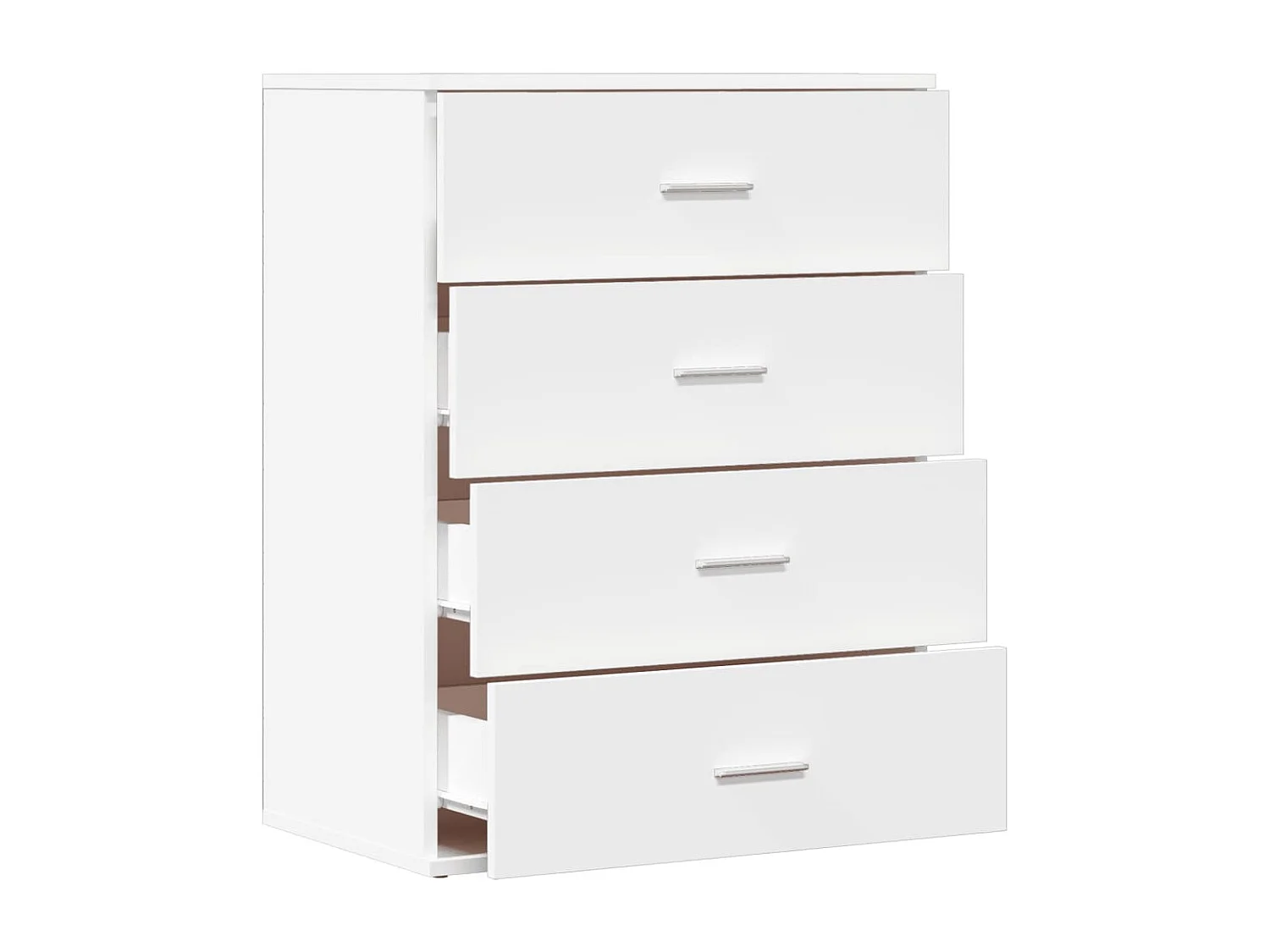 Dressoir 60x39x80 cm bewerkt hout wit