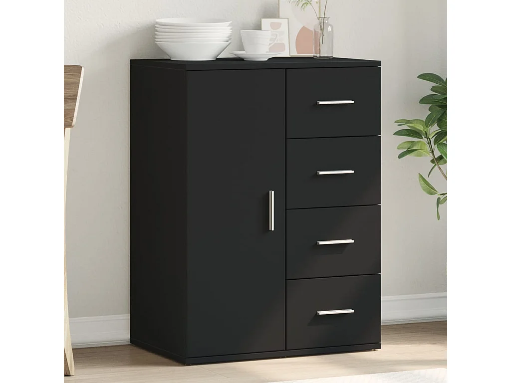 Aparador 59x39x80 cm derivados de madeira preto