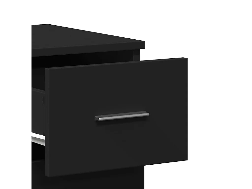 Aparador 59x39x80 cm derivados de madeira preto