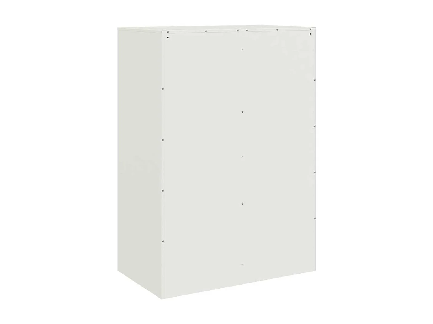 Buffet haut blanc 67x39x95 cm acier