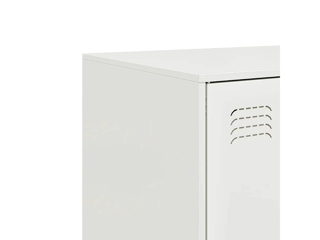 Buffet haut blanc 67x39x95 cm acier