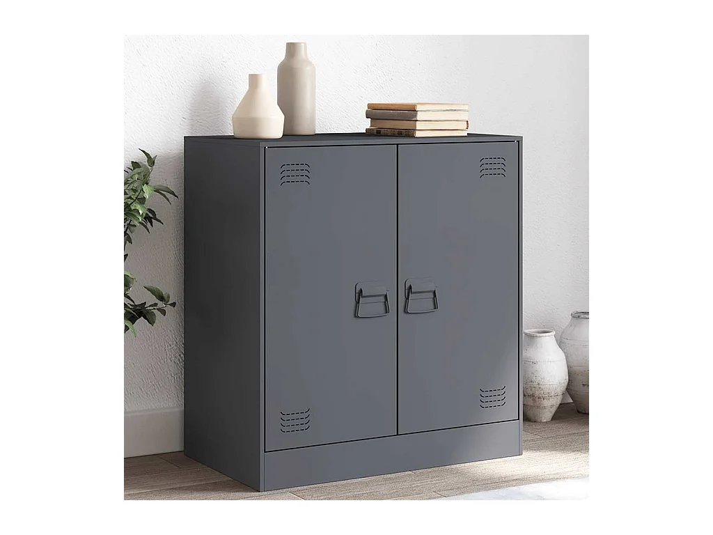 Buffet anthracite 67x39x73 cm acier