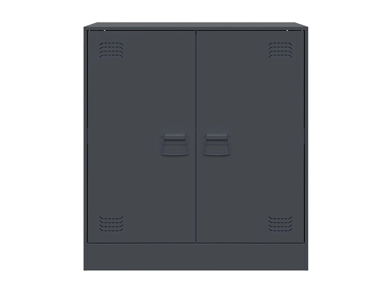 Dressoir 67x39x73 cm staal antracietkleurig