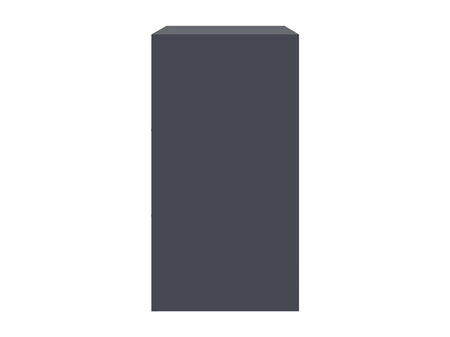 Dressoir 67x39x73 cm staal antracietkleurig