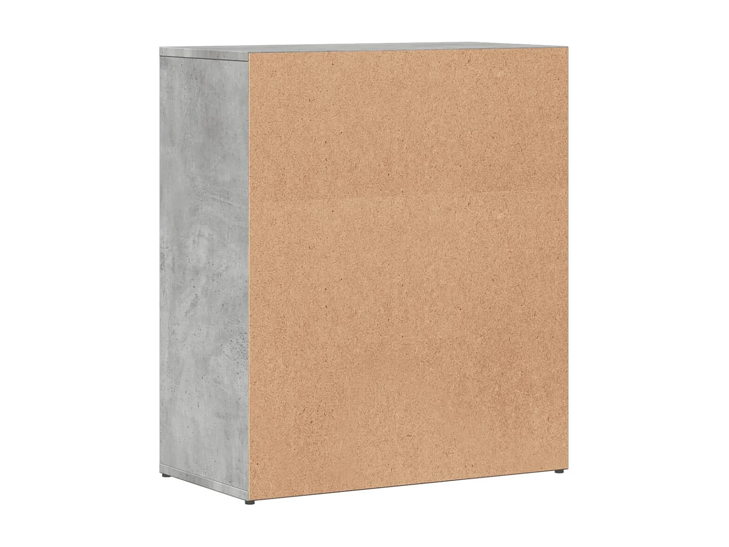 Dressoirs 2 st 60x31x70 cm bewerkt hout betongrijs