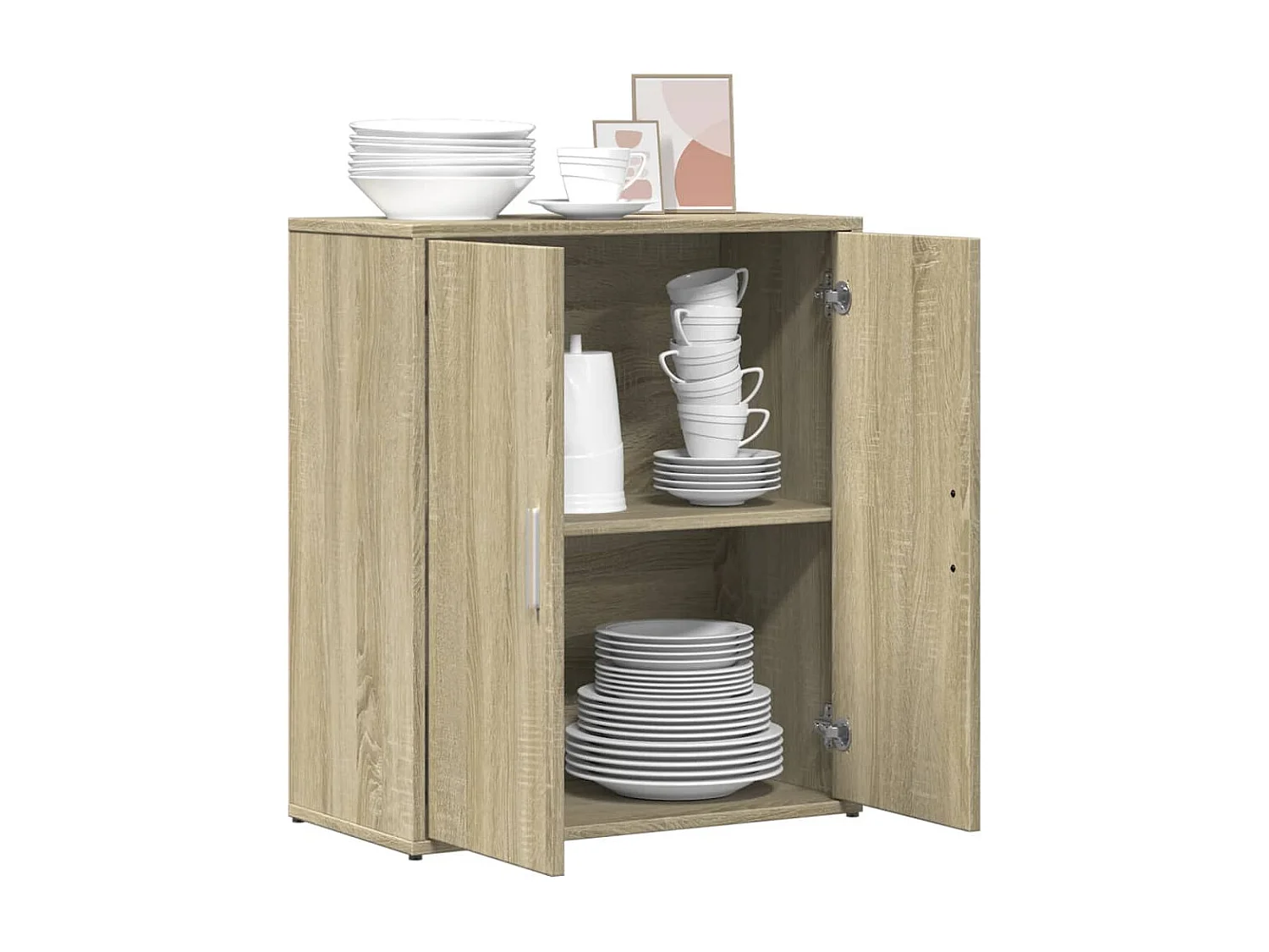Buffet chêne sonoma 60x31x70 cm bois d'ingénierie