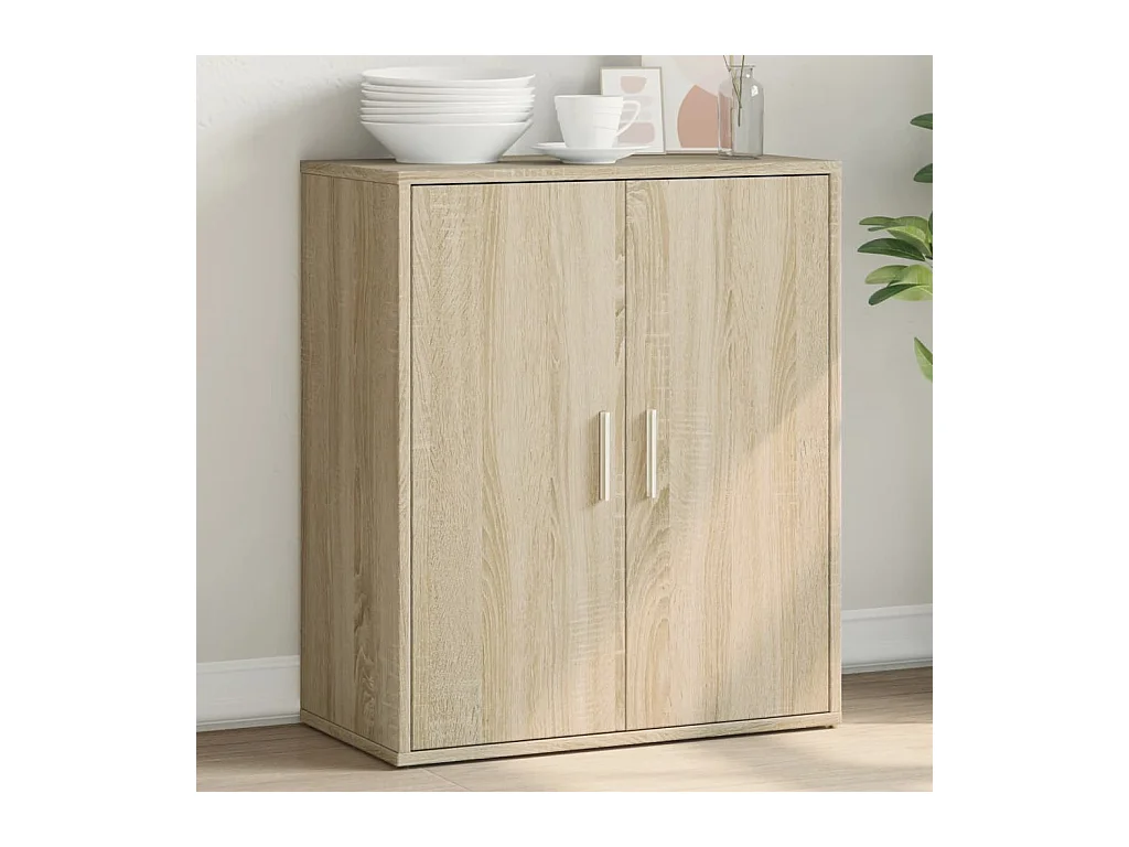 Dressoir 60x31x70 cm bewerkt hout sonoma eikenkleurig