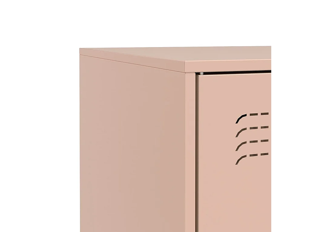 Buffet rose 67x39x73 cm acier