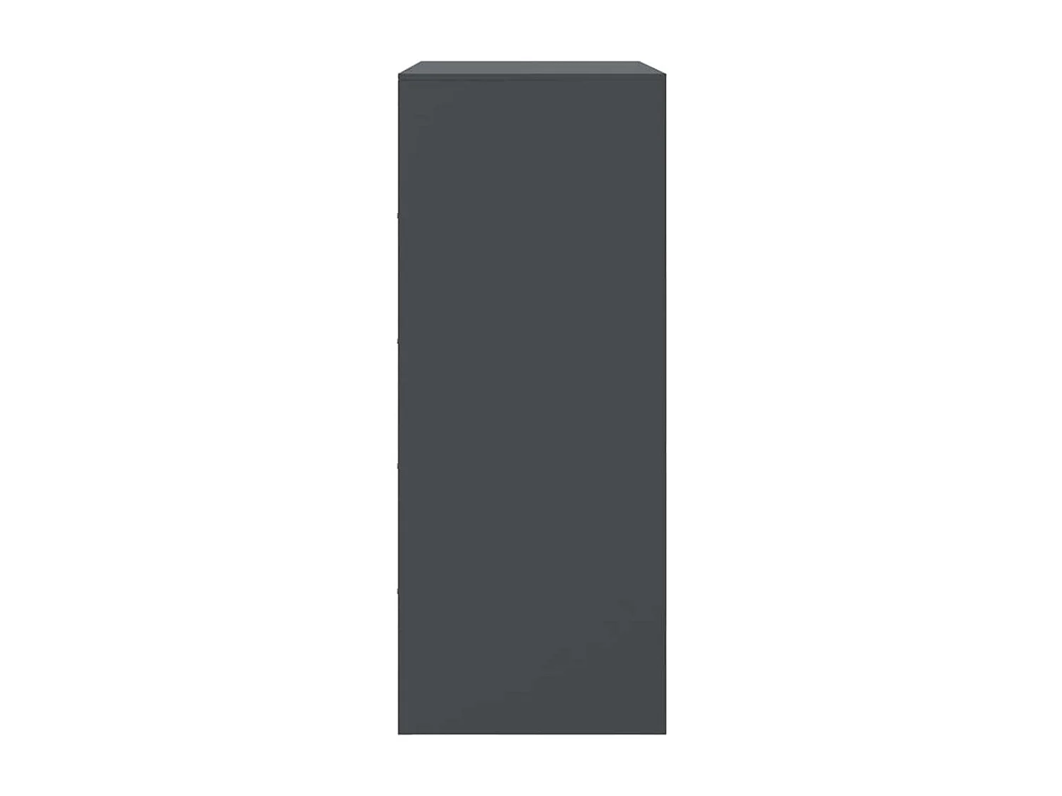 Hoge kast 67x39x95 cm staal antracietkleurig