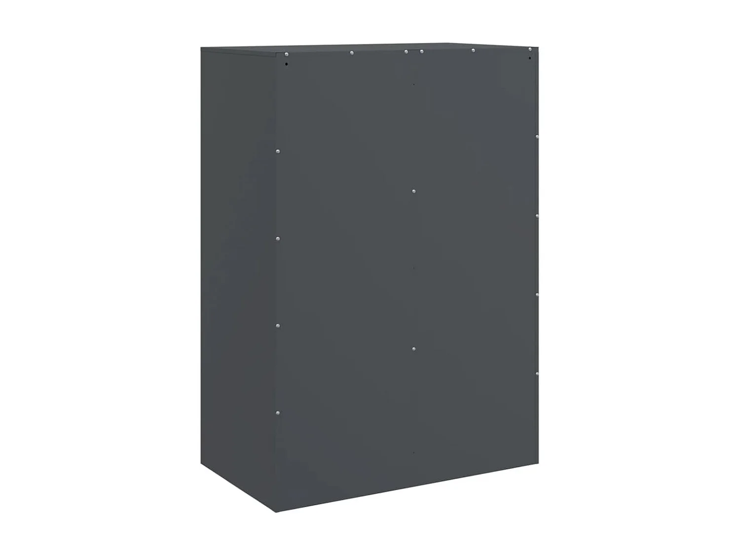 Hoge kast 67x39x95 cm staal antracietkleurig