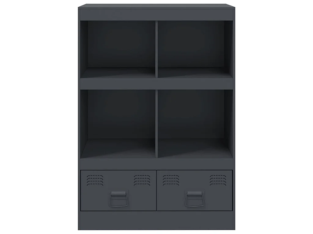Buffet haut anthracite 67x39x95 cm acier
