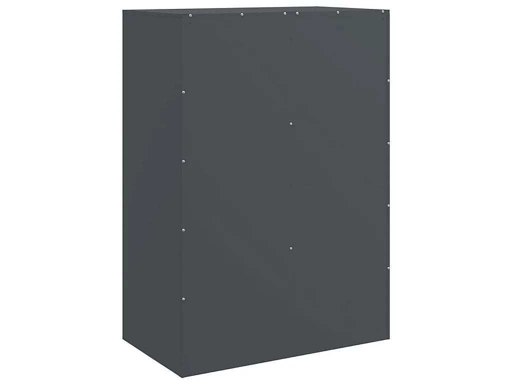 Buffet haut anthracite 67x39x95 cm acier