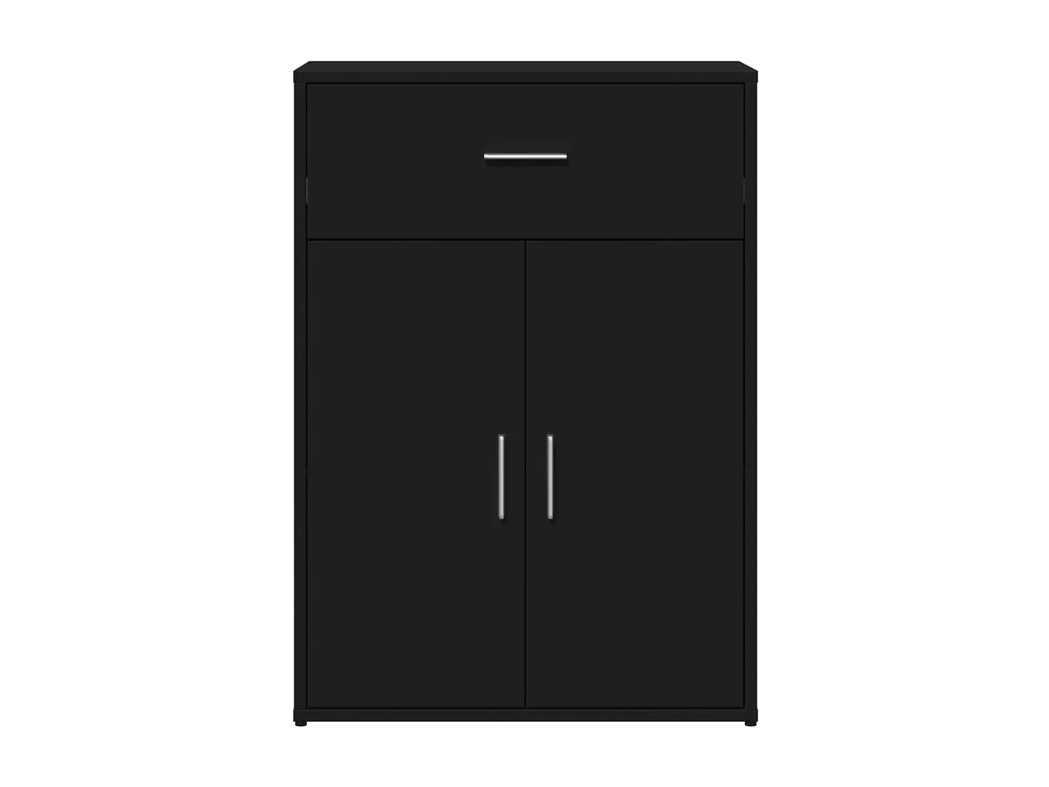 Dressoir 60x30x84 cm bewerkt hout zwart