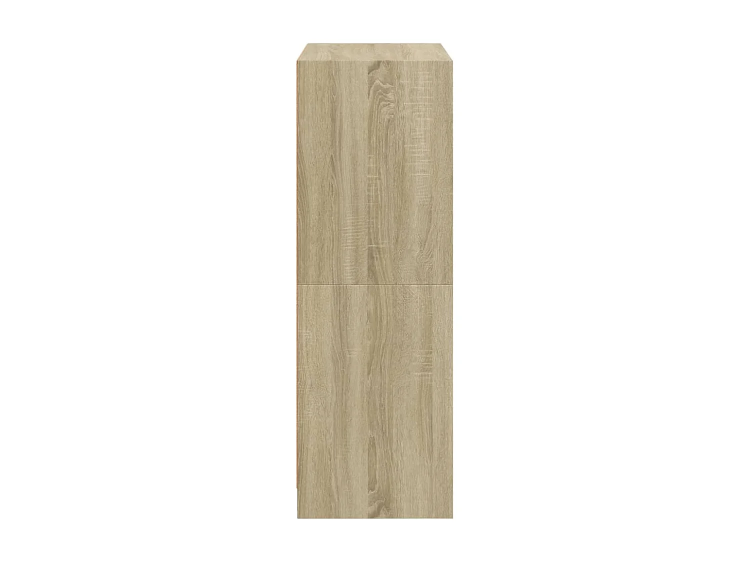 Hoge kast met deuren 68x37x109 cm bewerkt hout sonoma eiken