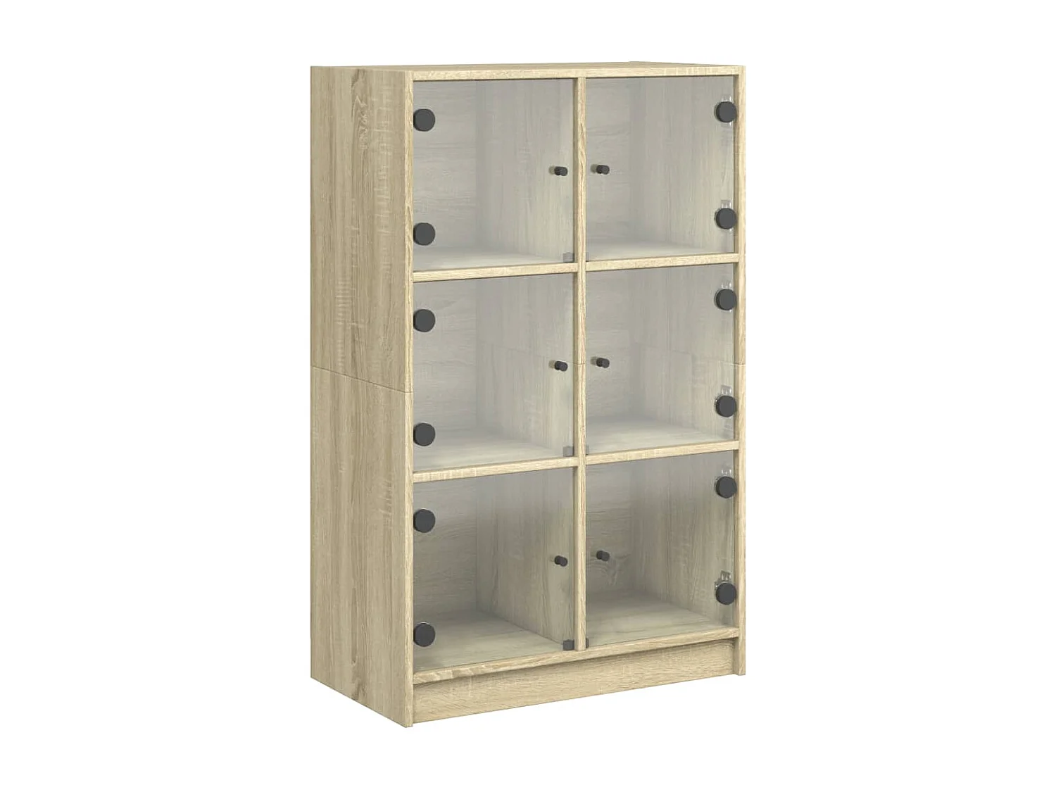 Buffet haut avec portes chêne sonoma bois d'ingénierie