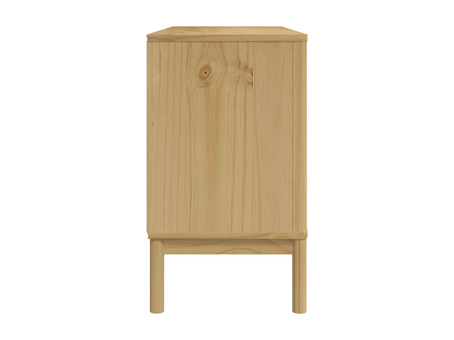 Sideboard FLORO Wachsbraun 114x43x74 cm Massivholz Kiefer