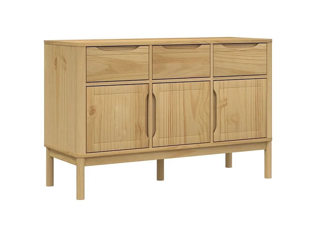 Aparador FLORO 114x43x74 cm pinho maciço castanho mel