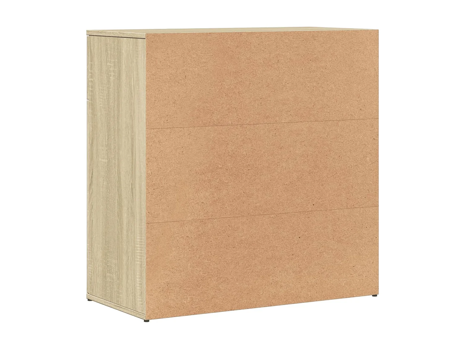 Dressoir 79x38x80 cm bewerkt hout sonoma eikenkleurig