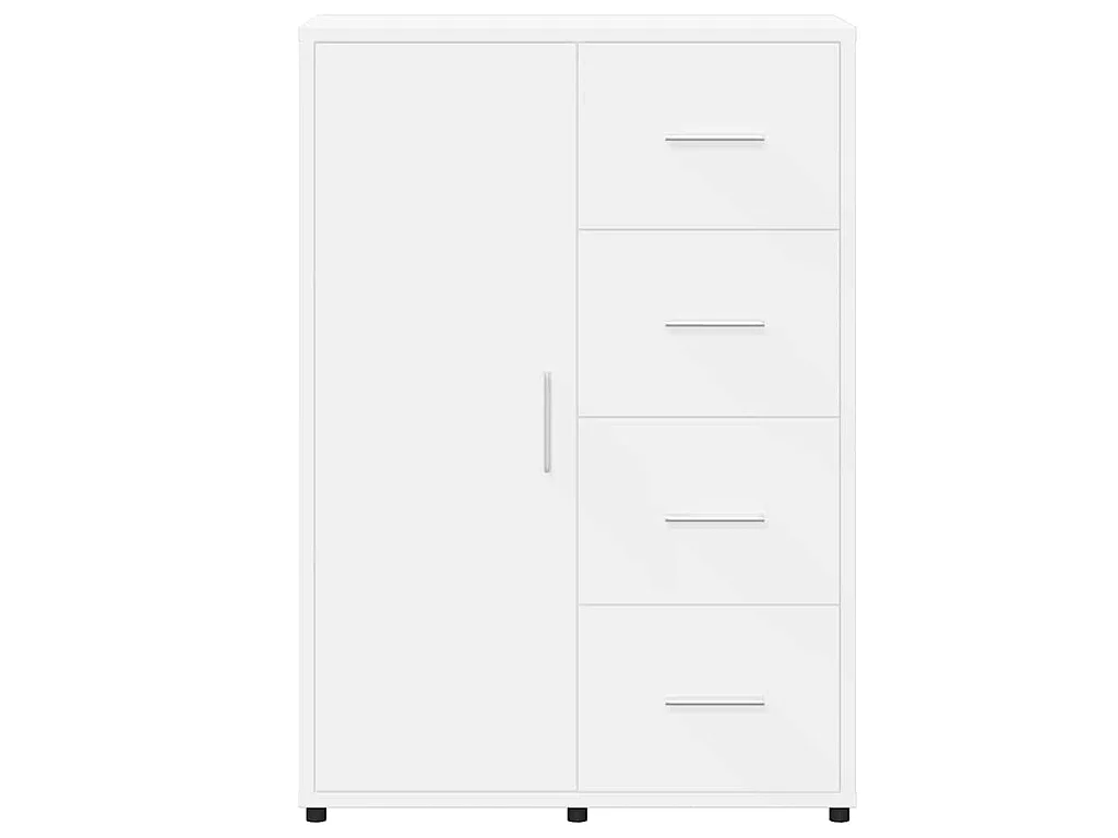 Buffets 2 pcs blanc 60x31x84 cm bois d'ingénierie