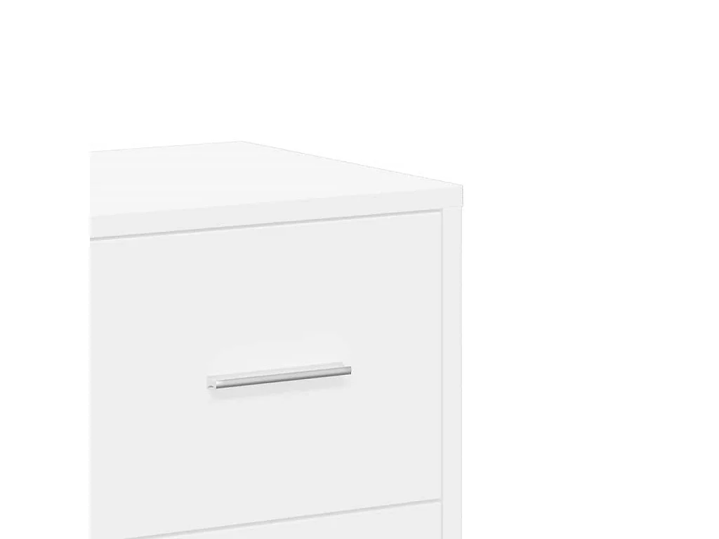 Buffets 2 pcs blanc 60x31x84 cm bois d'ingénierie