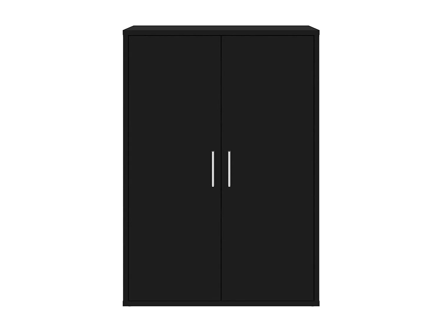 Buffet noir 60x31x84 cm bois d'ingénierie