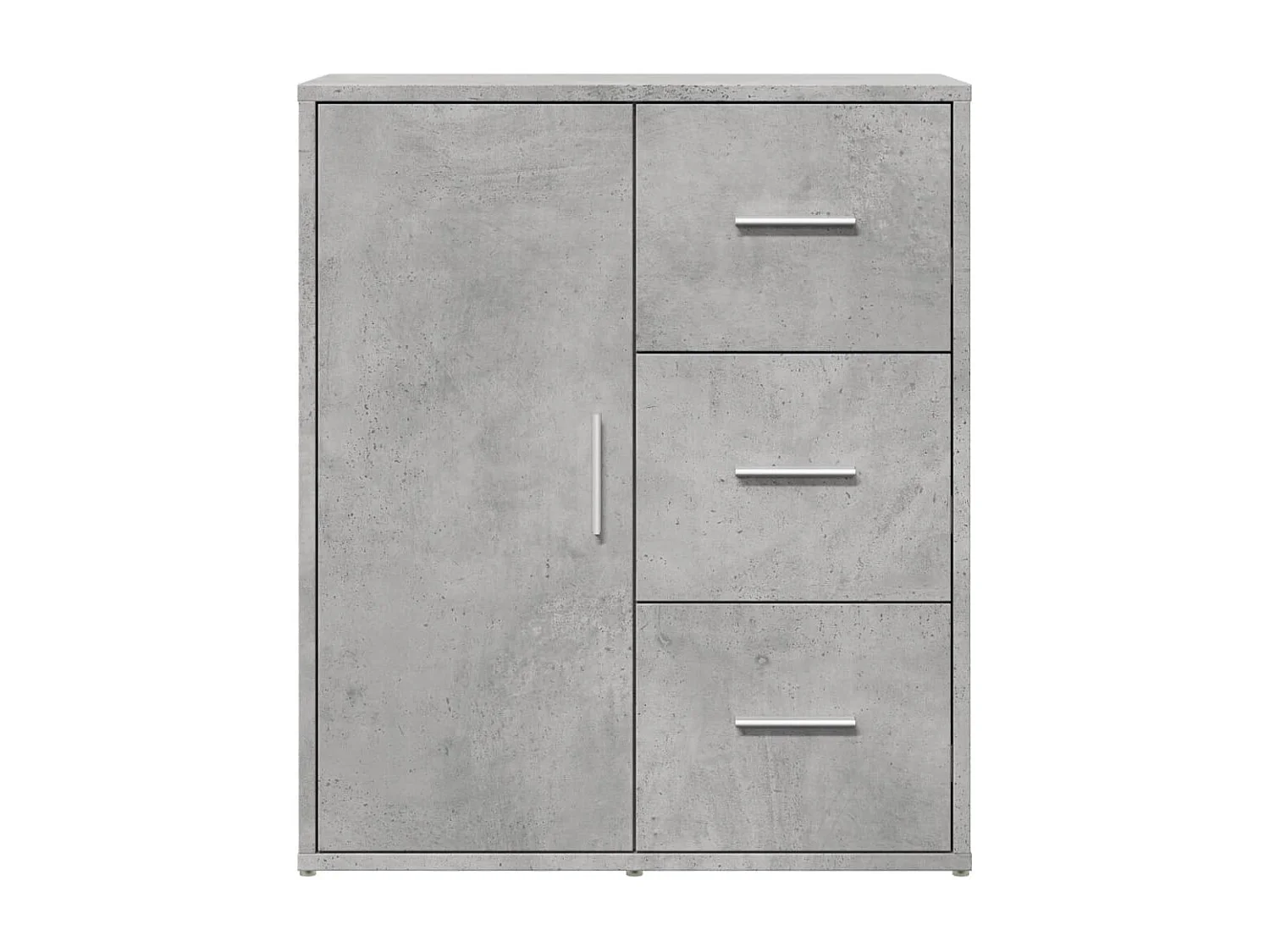 Buffet gris béton 60x31x70 cm bois d'ingénierie