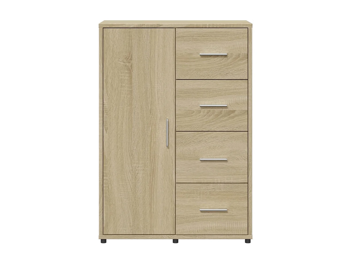 Dressoirs 2 st 60x31x84 cm bewerkt hout sonoma eikenkleurig