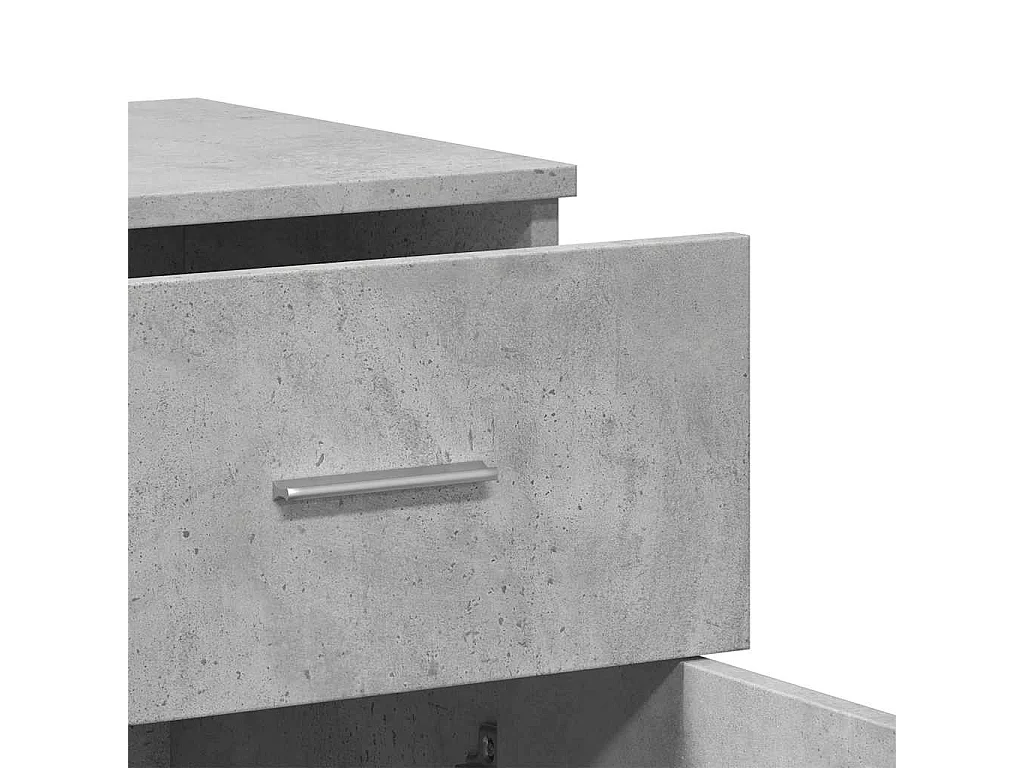 Buffets 2 pcs gris béton 79x38x80 cm bois d'ingénierie