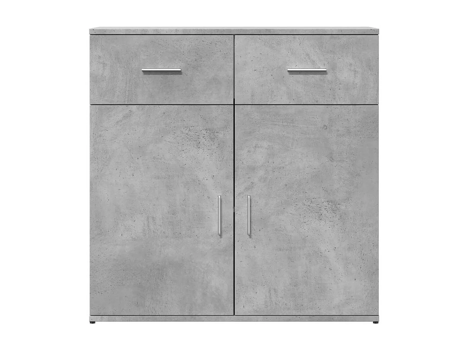 Buffets 2 pcs gris béton 79x38x80 cm bois d'ingénierie