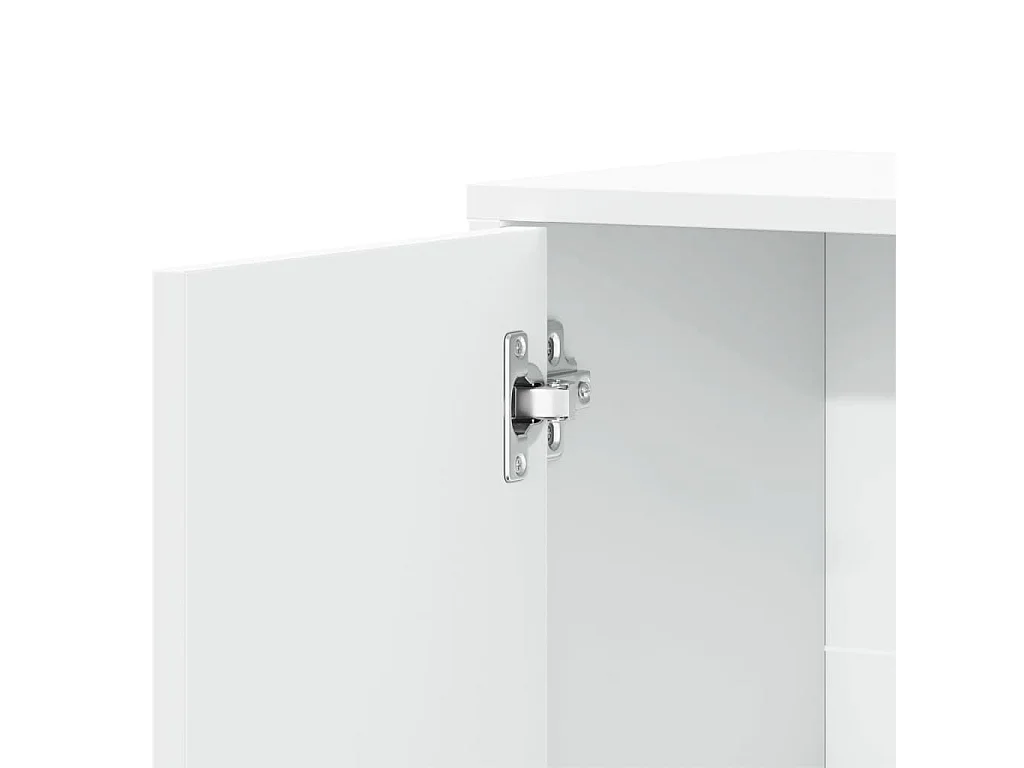 Buffet blanc 60x31x70 cm bois d'ingénierie