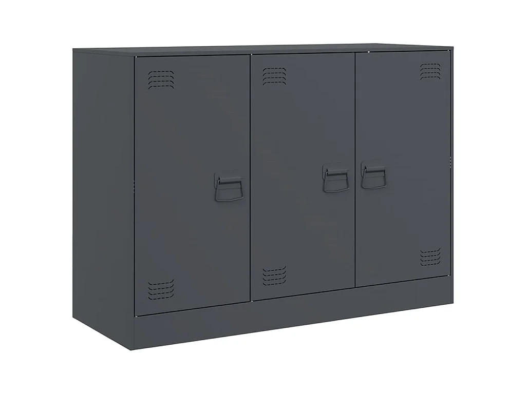 Buffet anthracite 99x39x73 cm acier
