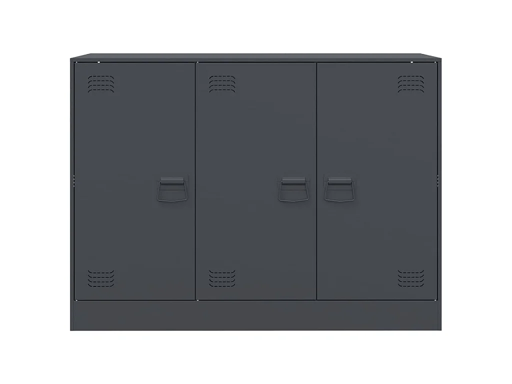 Buffet anthracite 99x39x73 cm acier