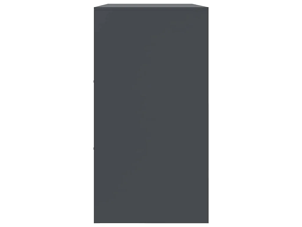 Buffet anthracite 99x39x73 cm acier