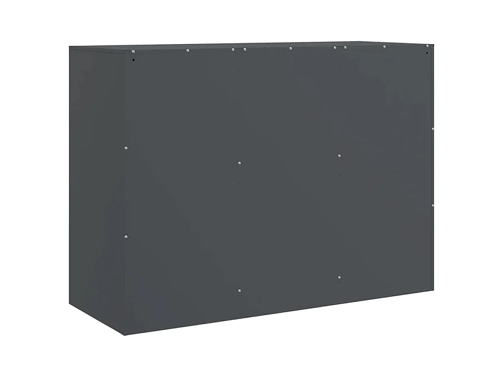 Buffet anthracite 99x39x73 cm acier