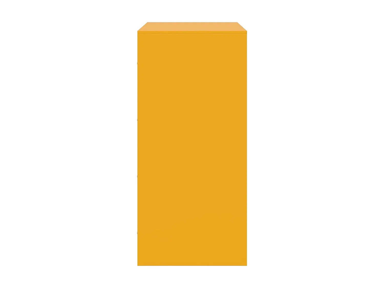 Aparador 67x39x83 cm aço amarelo mostarda