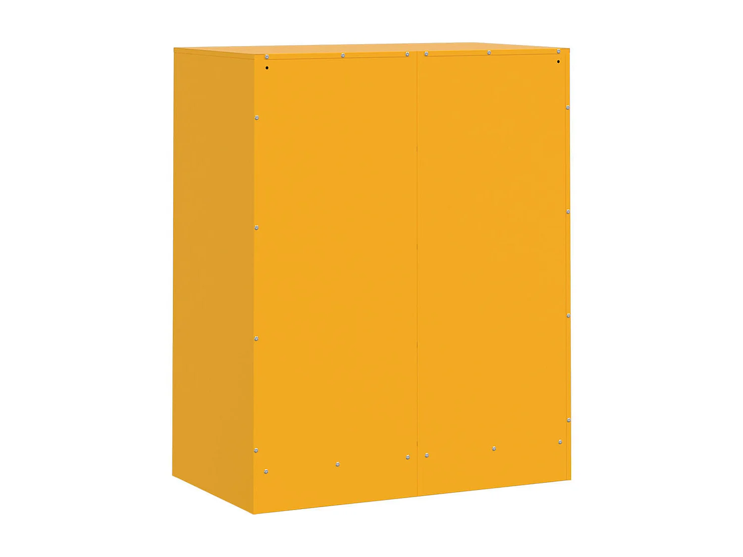 Aparador 67x39x83 cm aço amarelo mostarda