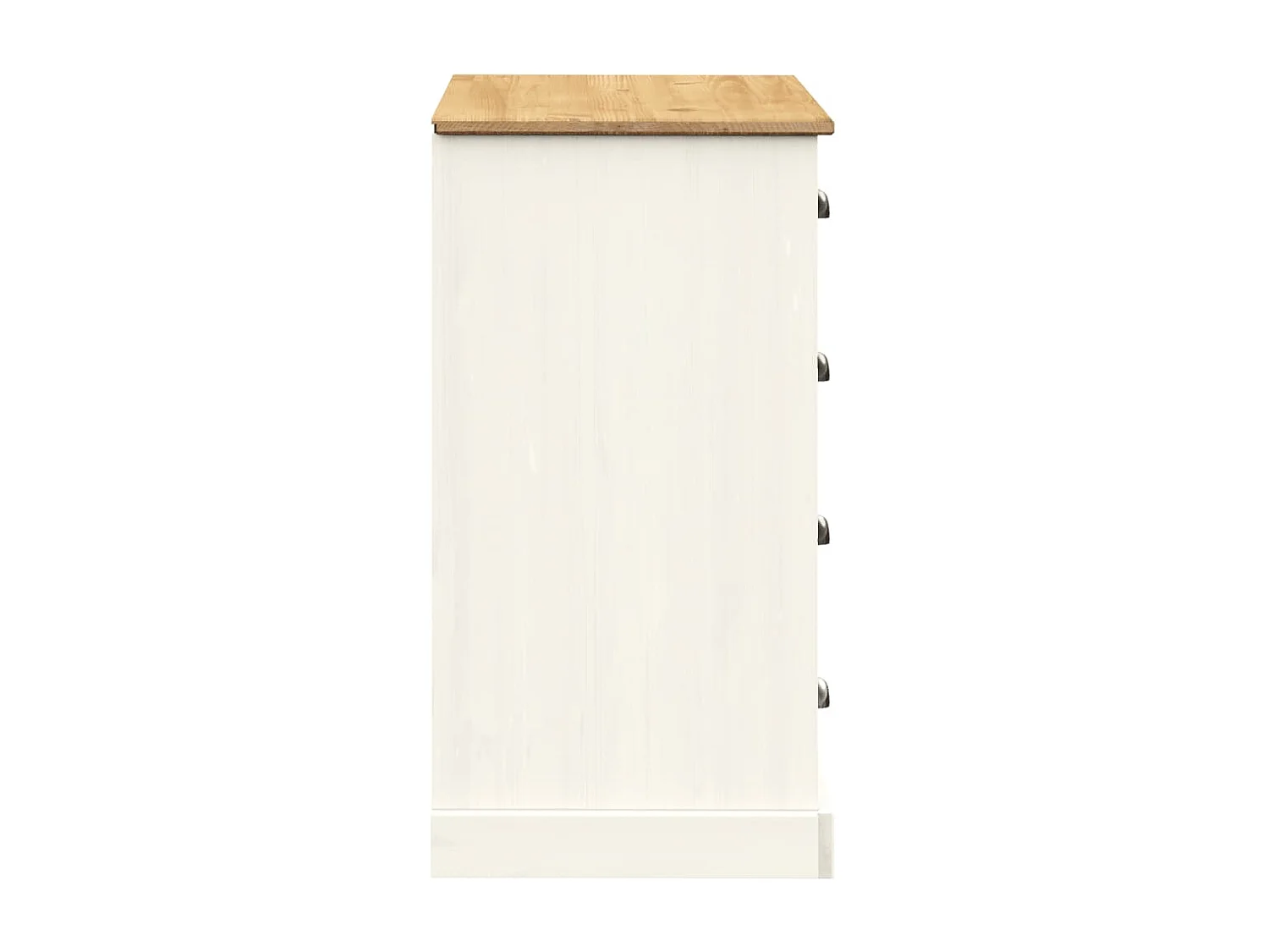 Buffet avec tiroirs VIGO 113x40x75 cm blanc bois massif de pin