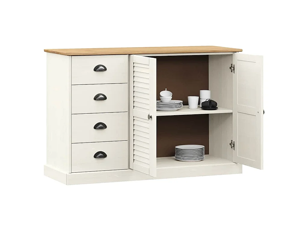 Sideboard mit Schubladen VIGO 113x40x75 cm Massivholz Kiefer