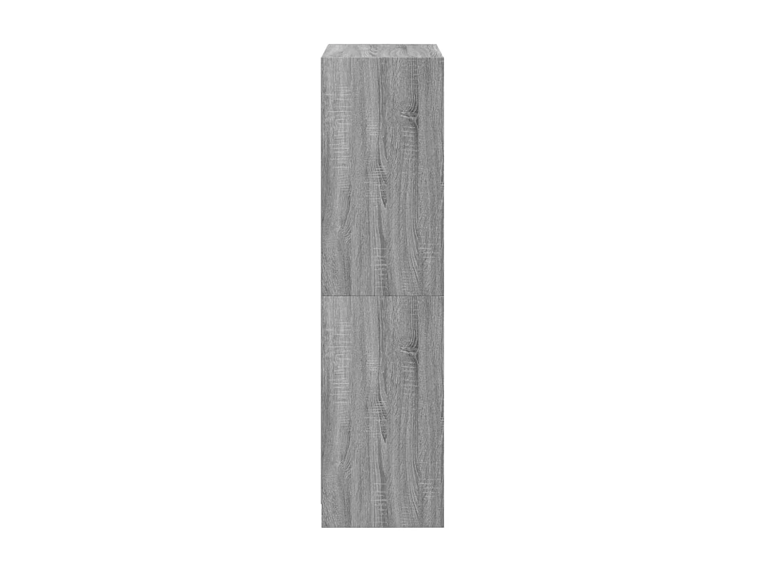 Hoge kast met deuren 68x37x142 cm bewerkt hout grijs sonoma