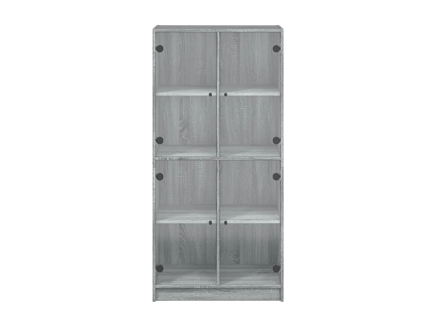 Buffet haut avec portes gris sonoma 68x37x142cm bois ingénierie