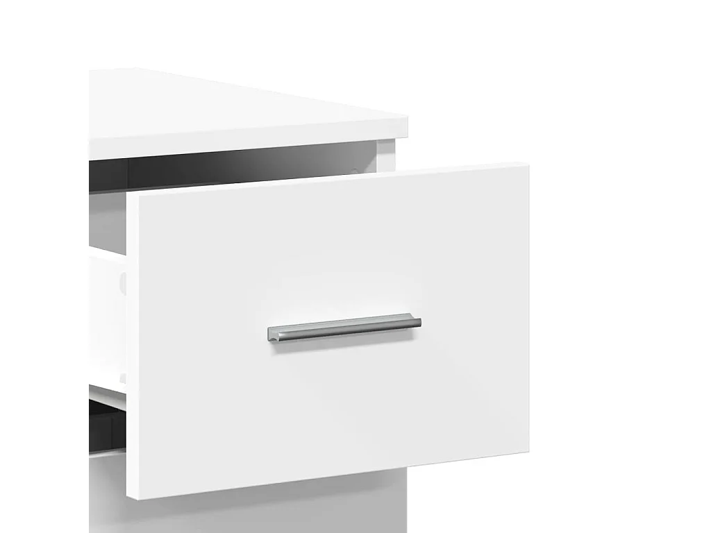 Buffets 2 pcs blanc 59x39x80 cm bois d'ingénierie